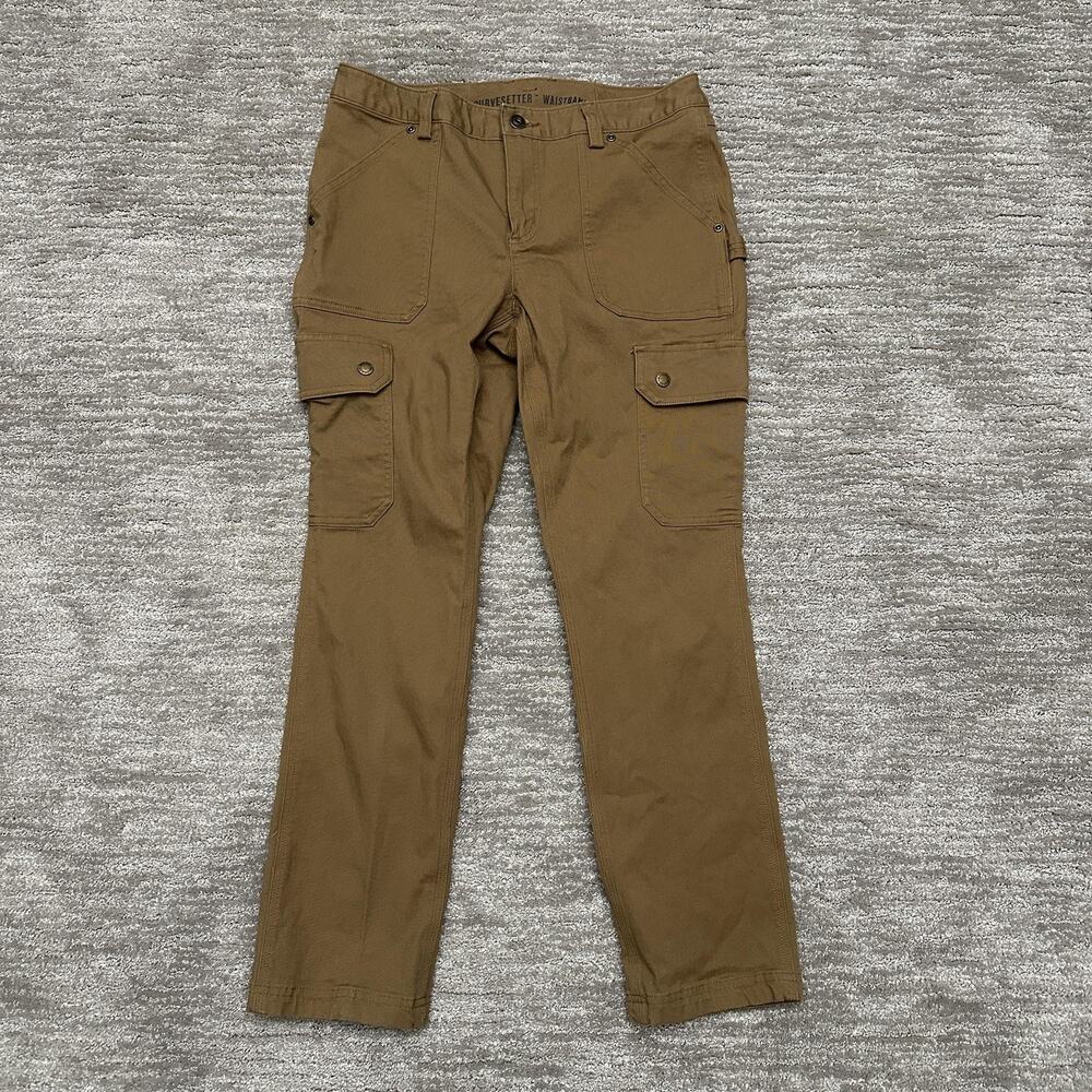 Duluth Trading Co Pants Womens 6 Brown Cargo Workwear Curvesetter